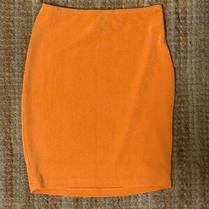 Orange Mini Skirt